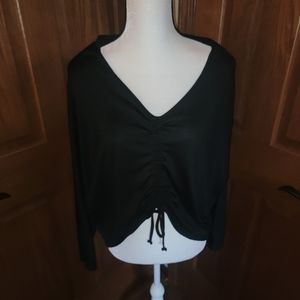 Black Cropped Sweater